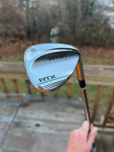 Men's Cleveland RTX Zipcore Right Handed Wedge Wedge Flex 58 Degree Steel Shaft (Used)