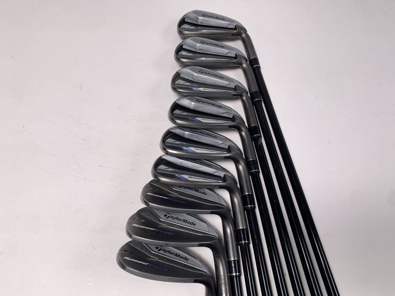 TaylorMade Speedblade Iron Set 5-PW+GW+SW+LW VeloxT 75g Stiff Graphite Mens RH