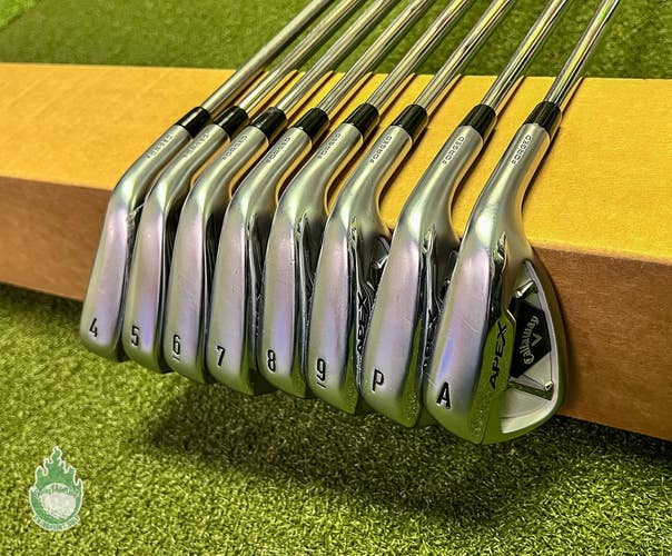 Used RH 2021 Callaway APEX Forged Irons 4-AW 120g Extra Stiff Steel Golf Club