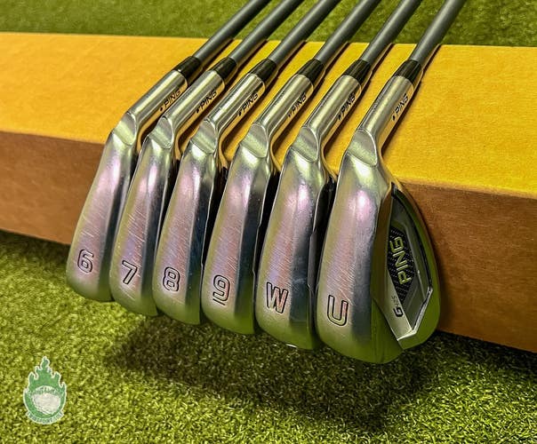 Used RH Ping Blue Dot G425 Irons 6-PW/UW Alta CB AWT Regular Graphite Golf Set
