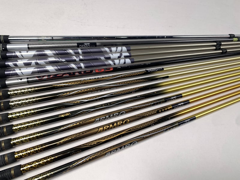 Honma Iron Fitting Shaft lot of 14 Graphite and Steel Shafts