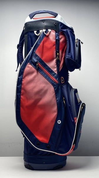 Sun Mountain USA Cart Bag Red/White/Blue 15-Way Divide Single Strap Golf Bag