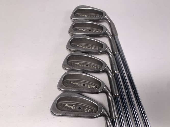 Ping Eye 2 Iron Set 3-8 Black Dot Karsten ZZ-Lite Stiff Steel Mens RH