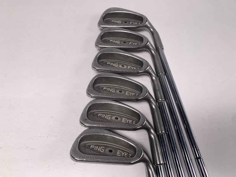 Ping Eye 2 Iron Set 3-8 Black Dot Karsten ZZ-Lite Stiff Steel Mens RH