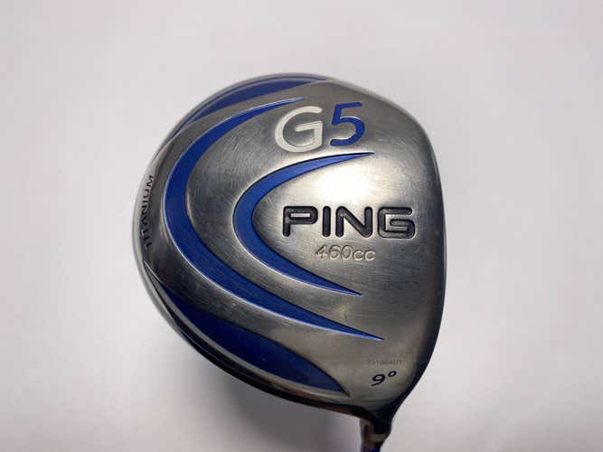 Ping G5 Driver 9* Grafalloy Pro Launch Blue 65g Stiff Graphite Mens RH