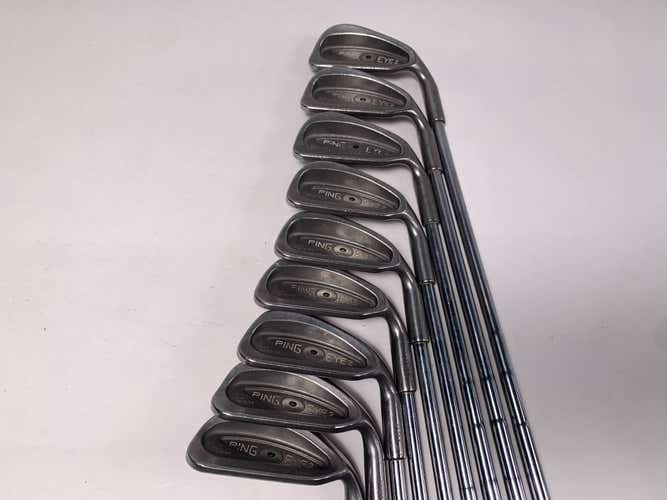 Ping Eye 2 Iron Set 3-PW+SW Black Dot Karsten ZZ-Lite Stiff Steel Mens RH