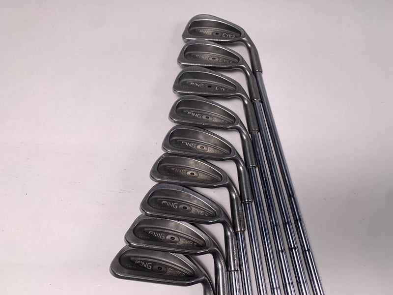 Ping Eye 2 Iron Set 3-PW+SW Black Dot Karsten ZZ-Lite Stiff Steel Mens RH