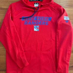 Vincent Trocheck 16 New York Rangers Fanatics Authentic Pro Hoodie Team Player Used Large