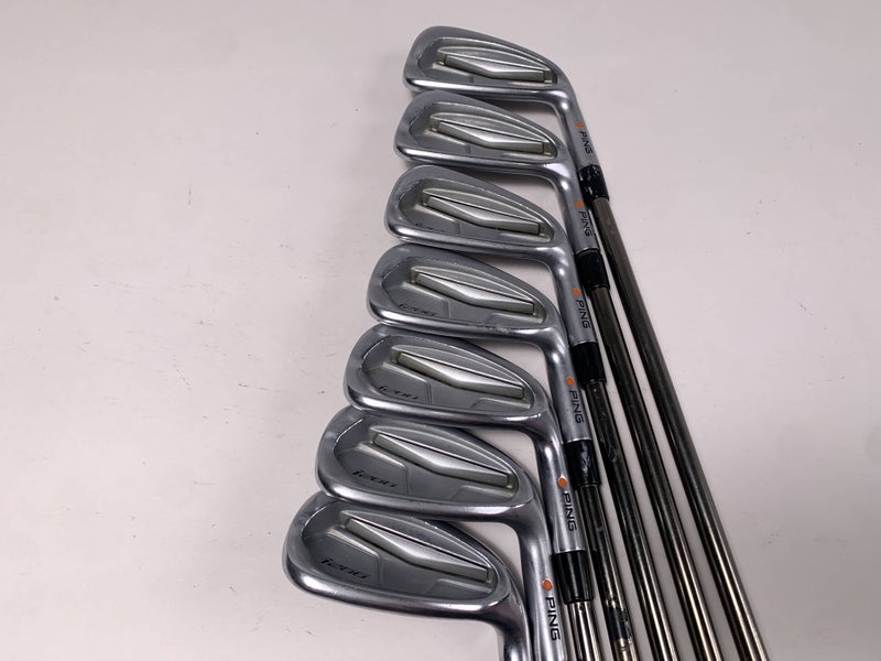 Ping i200 Iron Set 5-PW+GW Orange Dot 2* Flat Mamiya Recoil 65 Regular RH +1''