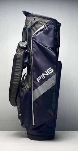 Ping Hoofer Lite Stand Bag Navy/Gray 4-Way Divide Dual Strap Golf Bag