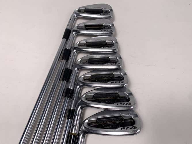 Ping S57 Iron Set 4-PW Blue Dot 1* Up Rifle Precision 6.5 Extra Stiff Mens LH