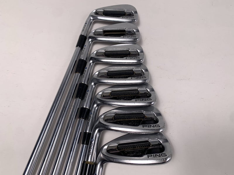Ping S57 Iron Set 4-PW Blue Dot 1* Up Rifle Precision 6.5 Extra Stiff Mens LH