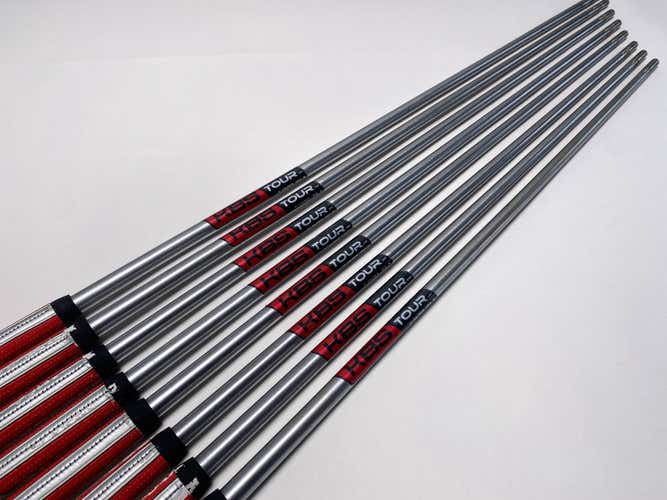 KBS C-Taper 120g Stiff Steel Iron Set of 8 Shafts 34''-37.5''- Pull 0.355