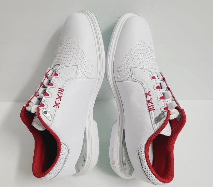 Nike Air Jordan ADG 5 Golf Shoes White Fire Red Silver FQ6642-101 Men’s Sizes Nike Air Jordan ADG 5 Golf Shoes White Fire Red Silver  main image 3