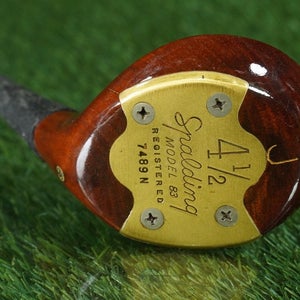 SPALDING MODEL 83 PERSIMMON 4 1/2 WOOD FAIRWAY RH, BEAUTIFUL HEAD ~ VINTAGE!!
