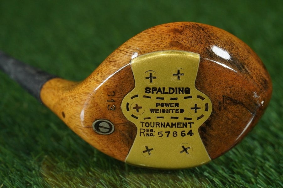 SPALDING TOURNAMENT ROB T JONES PERSIMMON 4 WOOD RH, NICE ~ VINTAGE!!