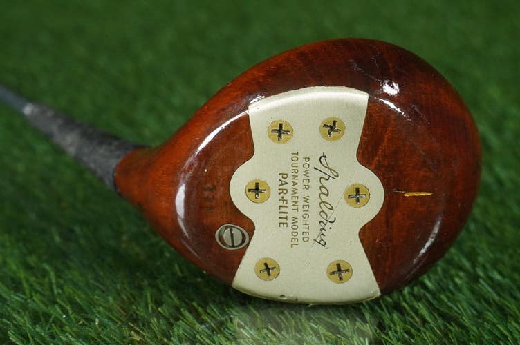 SPALDING TOURNAMENT PAR-FLITE PERSIMMON DRIVER RH, REFINISHED HEAD ~ VINTAGE!!