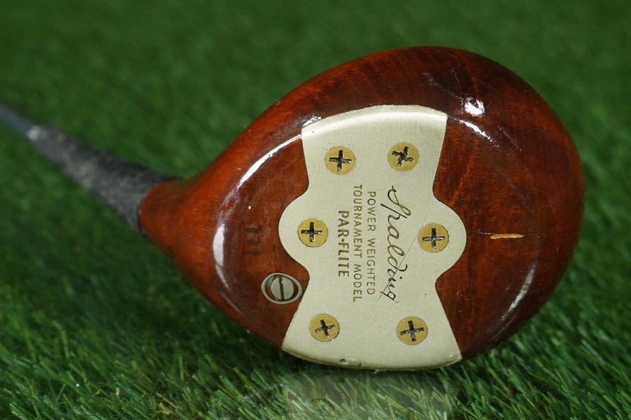 SPALDING TOURNAMENT PAR-FLITE PERSIMMON DRIVER RH, REFINISHED HEAD ~ VINTAGE!!