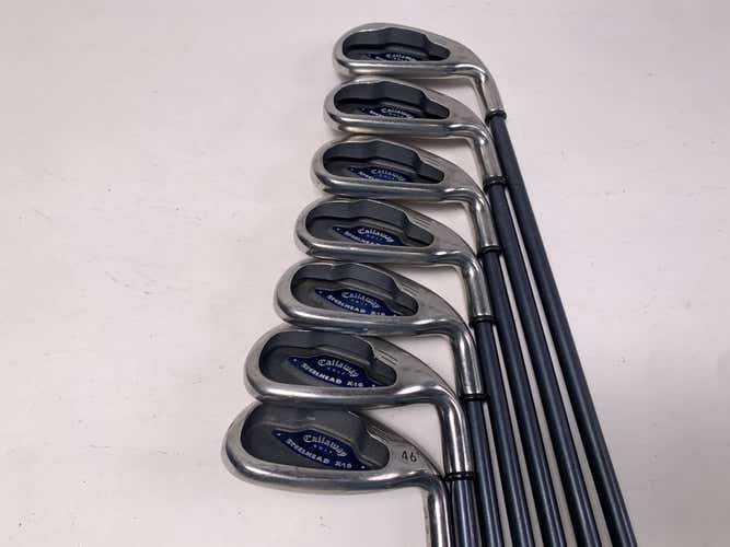 Callaway X-16 Iron Set 4-PW System CW75 Regular Graphite Mens RH