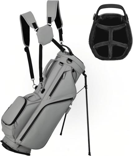 NEW Mizuno Pro 5-Way Grey Stand Golf Bag
