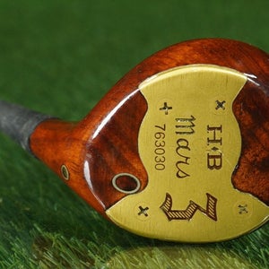 H&B MARS PERSIMMON 3 WOOD H&B HILLERICH & BRADSBY RH, BEAUTIFUL HEAD ~ VINTAGE!!