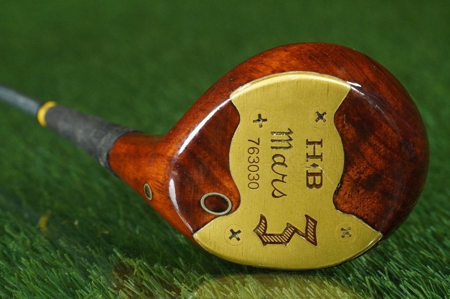 H&B MARS PERSIMMON 3 WOOD H&B HILLERICH & BRADSBY RH, BEAUTIFUL HEAD ~ VINTAGE!!