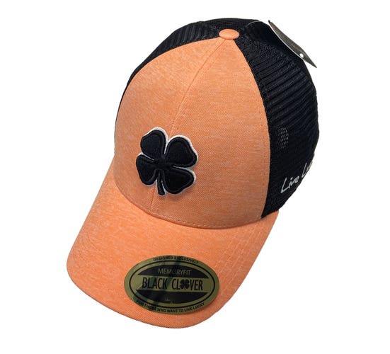 NEW Black Clover Live Lucky Perfect Luck #20 Coral Fitted L/XL Golf Hat