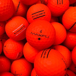 24 Orange Matte Finish Max Fli Premium AAA Golf Balls.  soft-fli/straight-fli