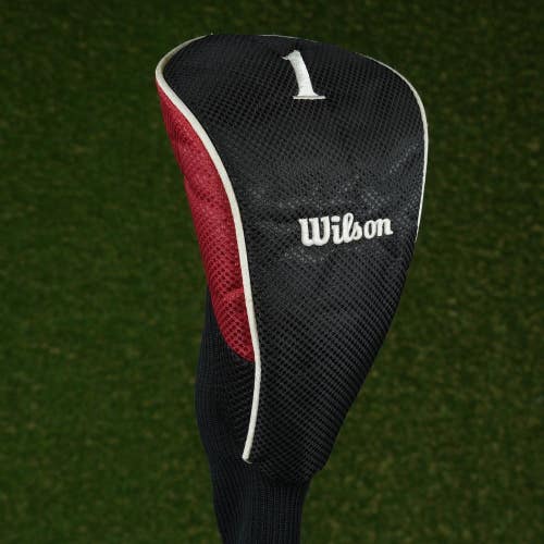 WILSON DRIVER HEADCOVER SOCK BLACK / RED ~ LOOK!!