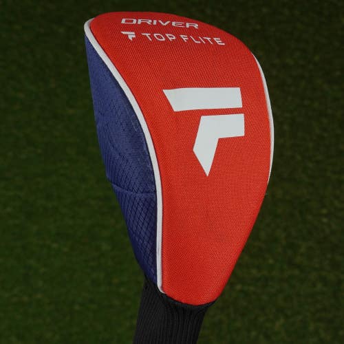 TOP FLITE DRIVER HEADCOVER RED / WHITE / BLUE ~ LOOK!!