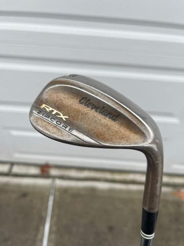 Cleveland Tour Issue RTX ZipCore Raw Lob Wedge 58 / 10 S400 Stiff Flex 35.25
