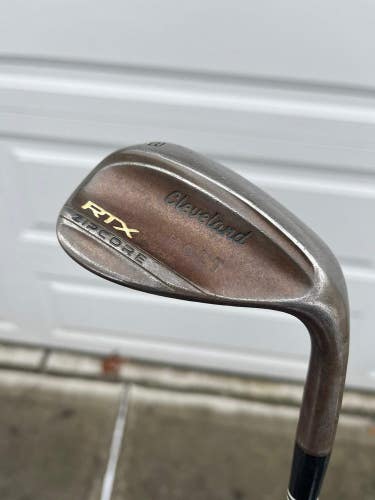 Cleveland Tour Issue RTX ZipCore Raw Lob Wedge 58 / 10 S400 Stiff Flex 35.25