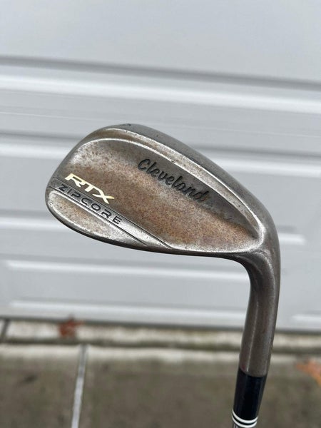 Cleveland Tour Issue RTX ZipCore Raw Sand Wedge 54 / 10 S400 Stiff Flex 35.5