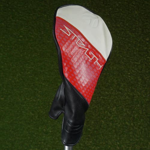 TAYLORMADE STEALTH 2 DRIVER HEADCOVER BLACK / RED / WHITE ~ LOOK!!