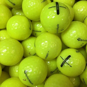 5 Dozen Premium AAA Yellow TaylorMade Distance+ Used Golf Balls