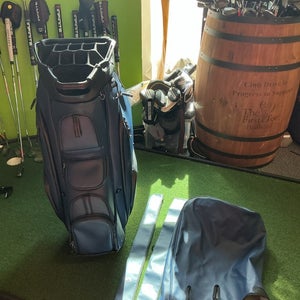 Vessel Golf Pro Lux 15-Way Dividers Cart Bag W/ Cover And Straps