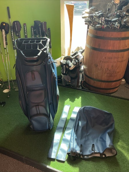 Vessel Golf Pro Lux 15-Way Dividers Cart Bag W/ Cover And Straps