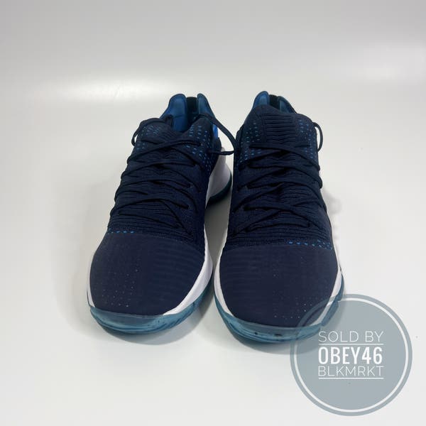 Under Armour Curry 4 Low Deep Navy Blue/White Sample 9.5  display picture 1