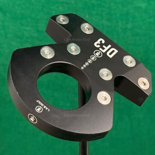 LAB Golf 2024 DF3 34" Center-Shaft Putter Matte Black Stepped Steel w/ Headcover