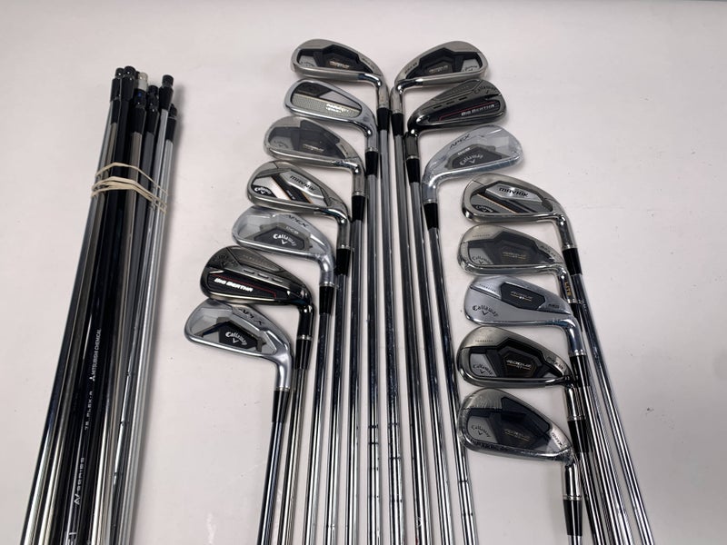 Callaway Fitting Iron Whole Sale Golf Club Lot of 15 -7 irons Graphite and Steel