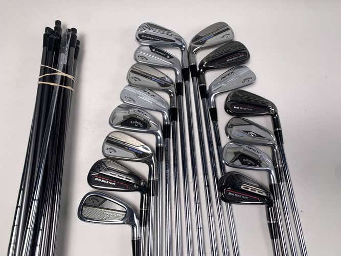 Callaway Fitting Iron Whole Sale Golf Club Lot of 15 -7 irons Graphite and Steel