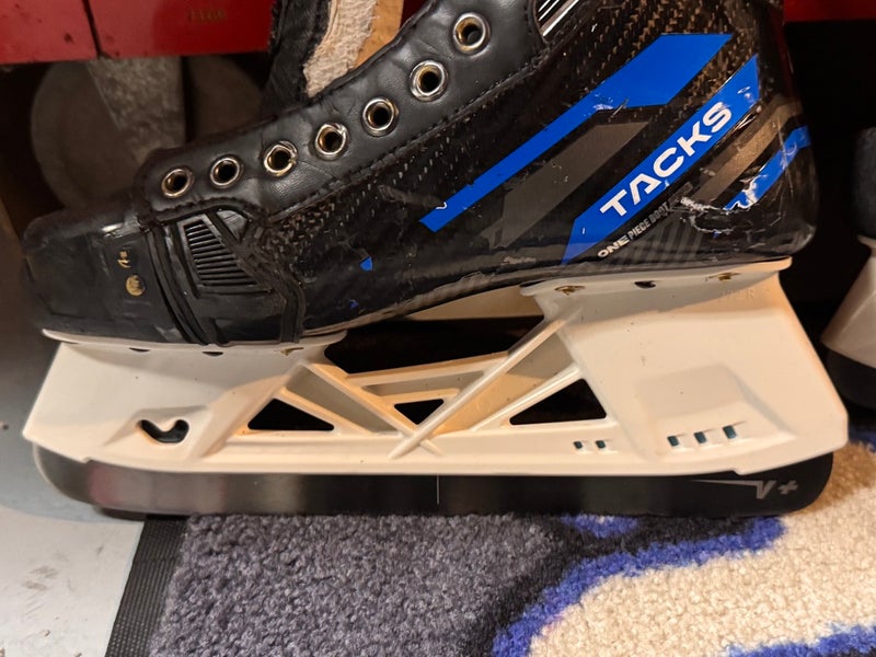 CCM AS-V Hockey Skates Regular Width Pro Stock 7.5 With MarsBlade i2 + 2 runners (Used)