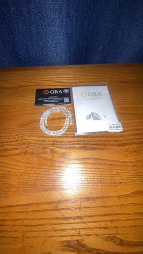 Gold silver plated brass zircon diamond necklace