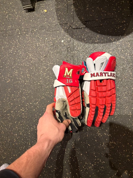 University of Maryland Maverik Shift Lacrosse Gloves (Used)