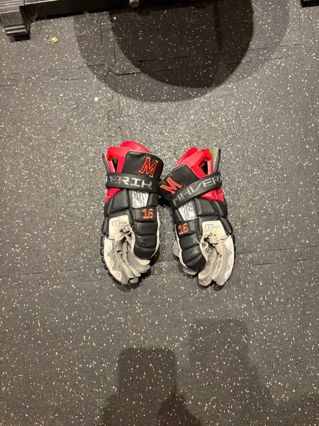 University of Maryland Maverik Max Lacrosse Gloves (Used)
