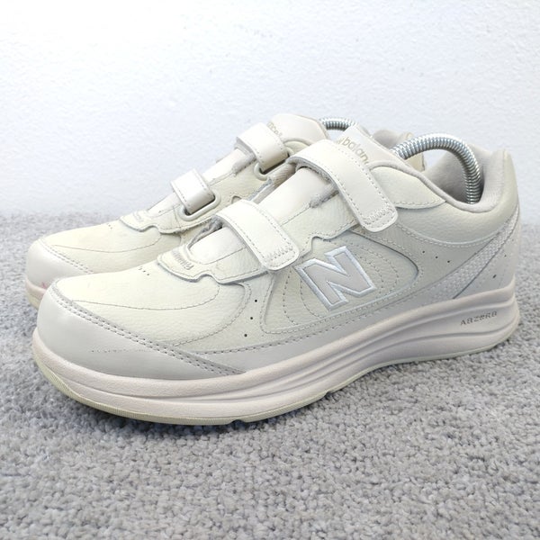 New Balance 577 Walking Shoes Womens Size 9.5 Hook & Loop Beige Leather WW577VB