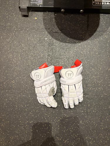 White Warrior Evo Lacrosse Gloves 13" (Used)