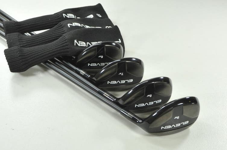 Eleven Golf Club #6, #7, #8, #9 Hybrid Set Senior Flex RH KBS Graphite # 207415