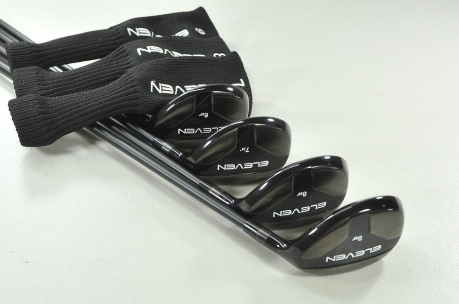 Eleven Golf Club #6, #7, #8, #9 Hybrid Set Senior Flex RH KBS Graphite # 207415