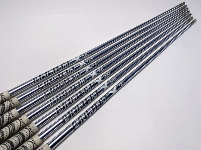 Project X IO 6.0 110g Stiff Steel Iron Set of 7 Shafts 34.5''-37''- Pull 0.355